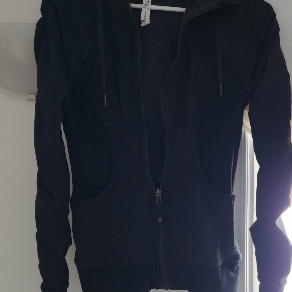 Lululemon Athletica Black Zip-Up Jacket